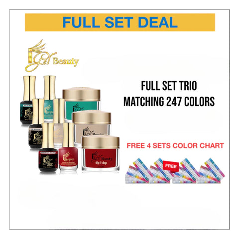 iGel Trio Matching color - Full set 319 colors w/ 4 sets Color Chart