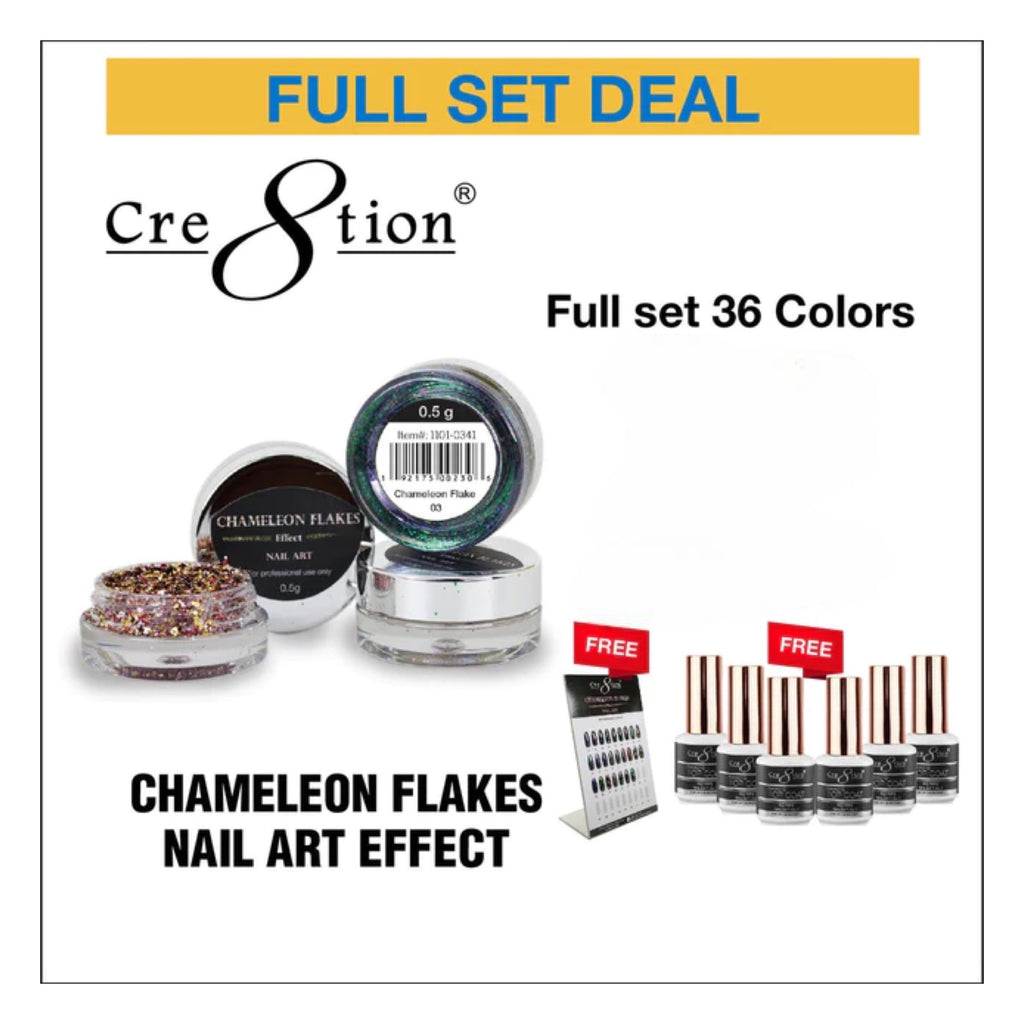 Cre8tion - Nail Art Effect - Chameleon Flakes - C36 - 0.5g