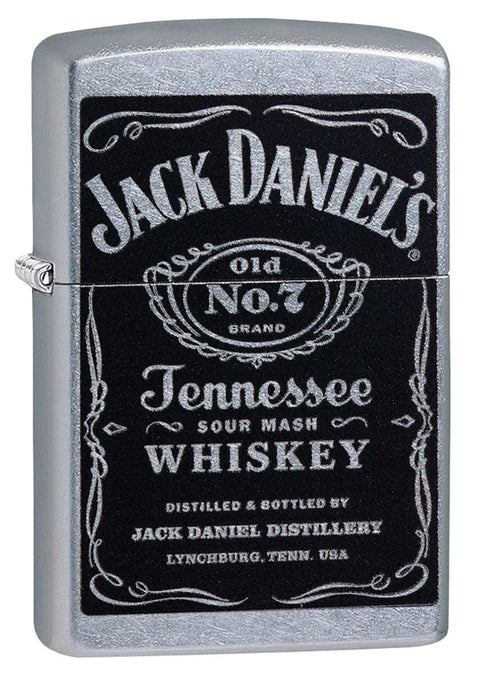 Zippo Lighter: Jack Daniels "Old No. 7" Logo - Street Chrome 24779