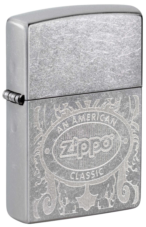 Zippo Lighter: Zippo, An American Classic, Engraved - Street Chrome