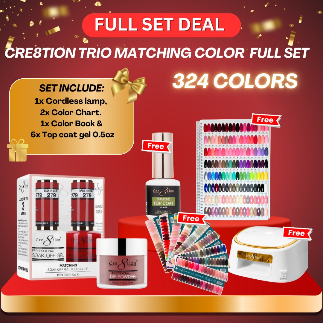 Cre8tion Trio Matching colors - Full set 324 colors ( Free 1x Cre8tion