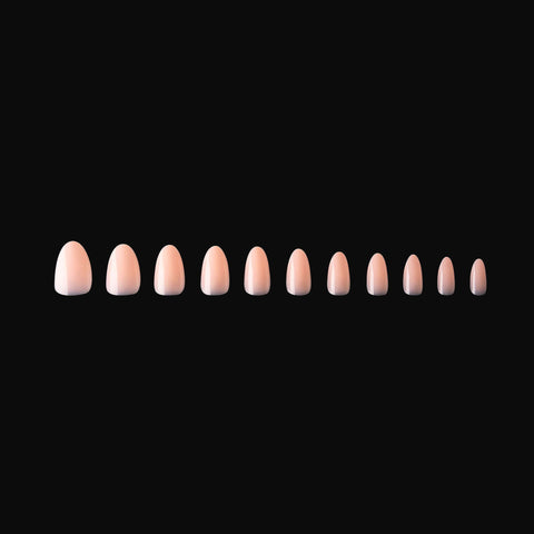 Neutrals Gel-X® Chloe Natural Almond Short Box of Tips 150pcs - 11 Sizes