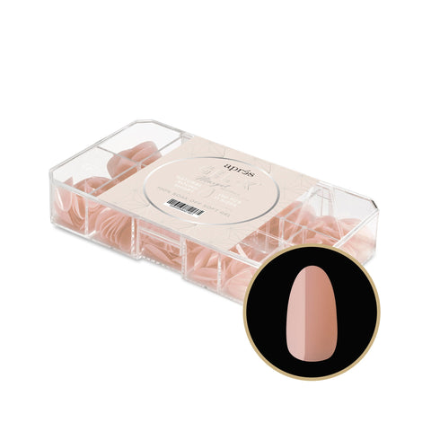 Neutrals Gel-X® Margot Natural Round Short Box of Tips 150pcs - 11 Sizes