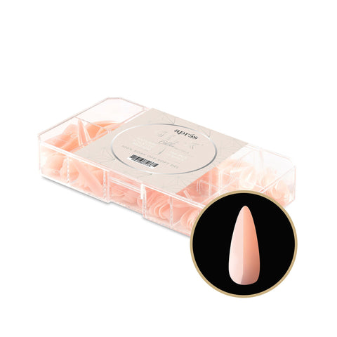 NEUTRALS GEL-X® CHLOE NATURAL STILETTO MEDIUM BOX OF TIPS 150PCS - 11 SIZES