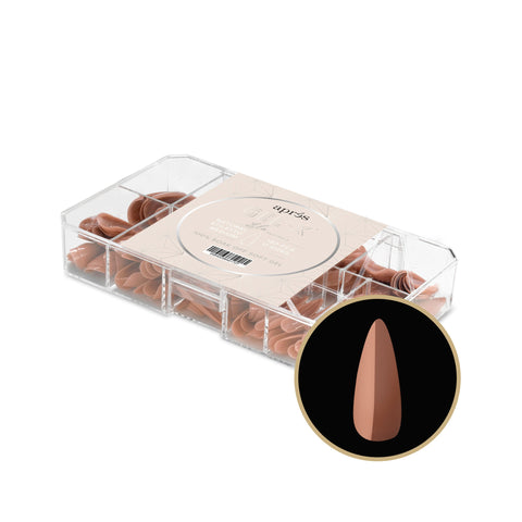 NEUTRALS GEL-X® IMANI NATURAL STILETTO MEDIUM BOX OF TIPS 150PCS - 11 SIZES