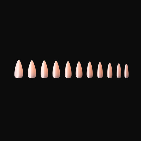 NEUTRALS GEL-X® CHLOE NATURAL STILETTO MEDIUM BOX OF TIPS 150PCS - 11 SIZES