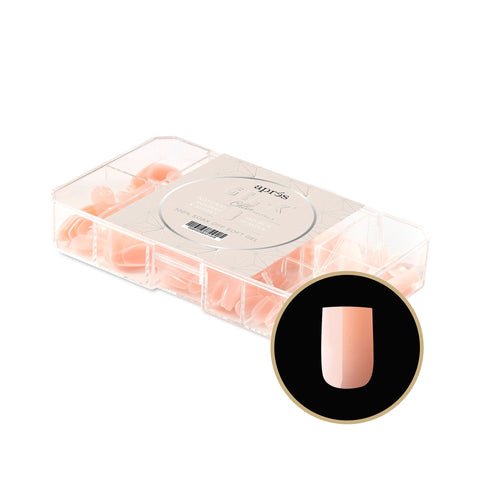 NEUTRALS GEL-X® CHLOE NATURAL SQUARE EXTRA SHORT BOX OF TIPS 150PCS - 11 SIZES