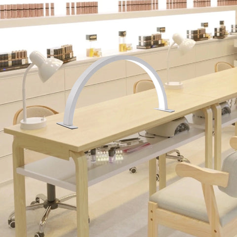 LED Nail Half Moon Desk Lamp Professional Salons 3 Colors ( Pink/ White/ Black)