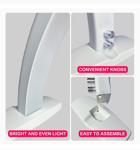 LED Nail Half Moon Desk Lamp Professional Salons 3 Colors ( Pink/ White/ Black)