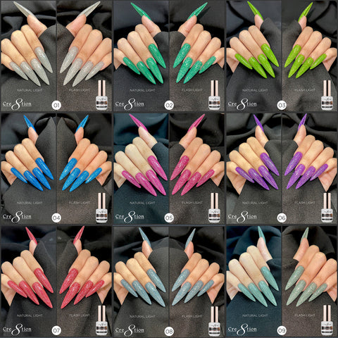 Cre8tion Under Flashlight Collection 0.5oz - Full Set 18 Colors