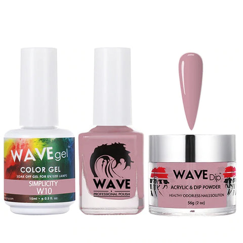 #010 Wave Gel Simplicity Collection-3 in 1 Matching Trio Set