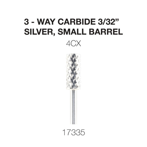 Cre8tion - Carbide Silver - Small - 3/32" - 3-Way