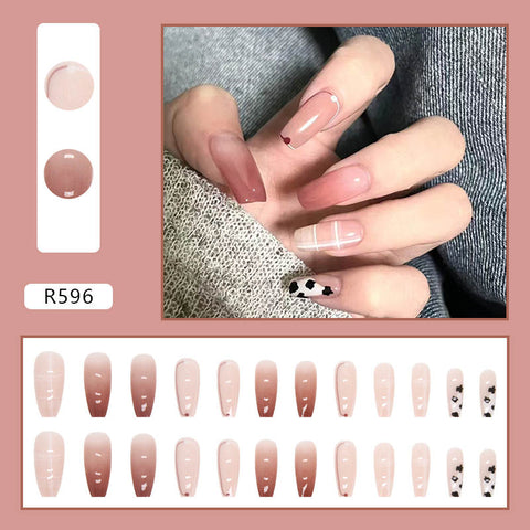 Easy Day - 24pcs Coffin Shape Press on Nails