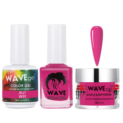 #91 Wave Gel Simplicity Collection-3 in 1 Matching Trio Set