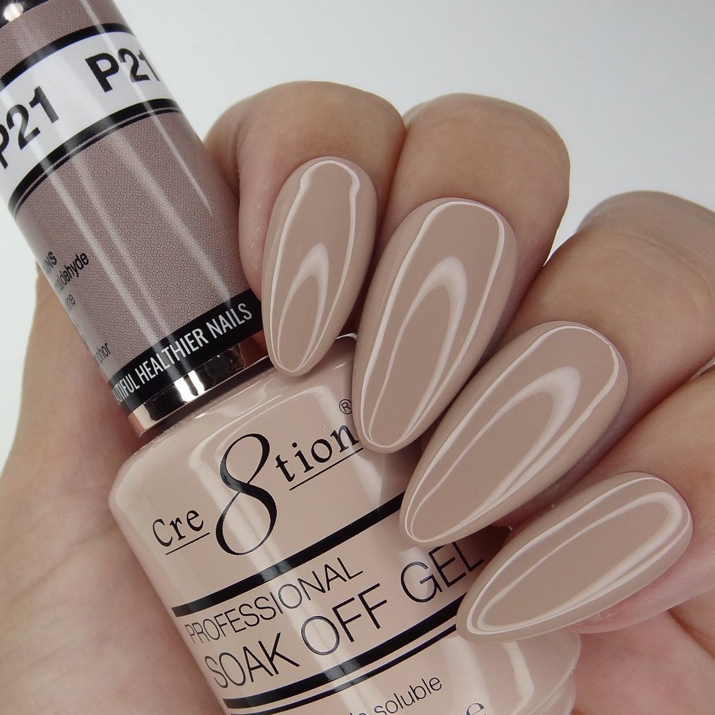 Cre8tion - Soak Off Gel System - Pink 21