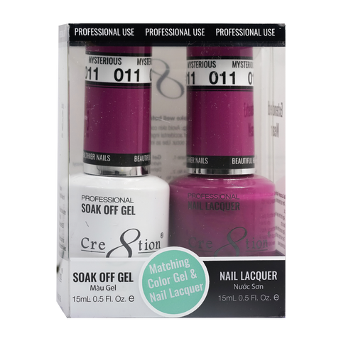 Cre8tion Matching Color Gel & Nail Lacquer 11 Mysterious - Lamaisononlinestore