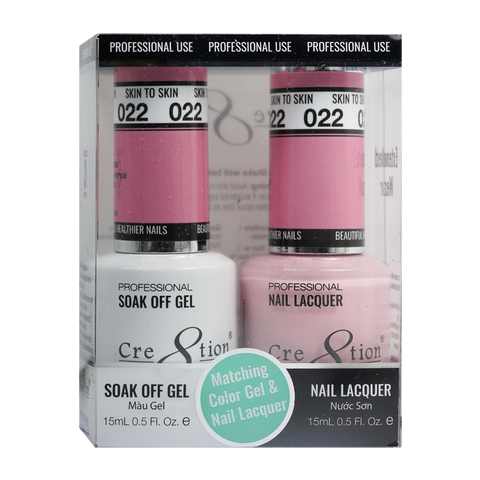 Cre8tion Matching Color Gel & Nail Lacquer 22 Skin To Skin - Lamaisononlinestore