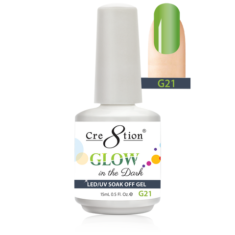 Cre8tion - Glow In The Dark Soak Off Gel .5 oz - G21