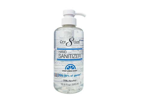 Cre8tion Hand sanitizer 16.9oz 500ml - FDA APPROVED - Lamaisononlinestore