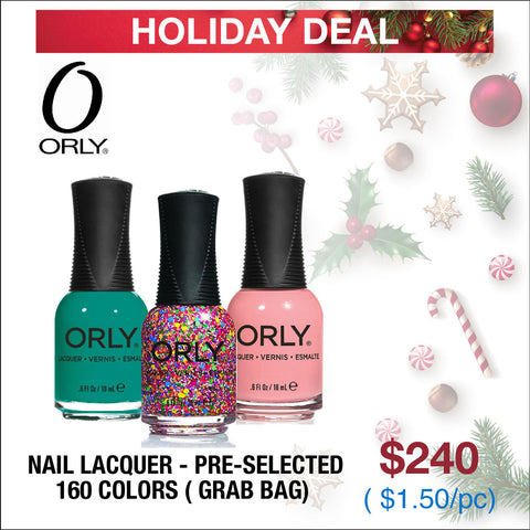 (Holiday Deal) Orly Nail Lacquer - Pre-selected 160 Colors ( Grab Bag )