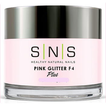 SNS Dipping Powder Natural Pink Glitter F4