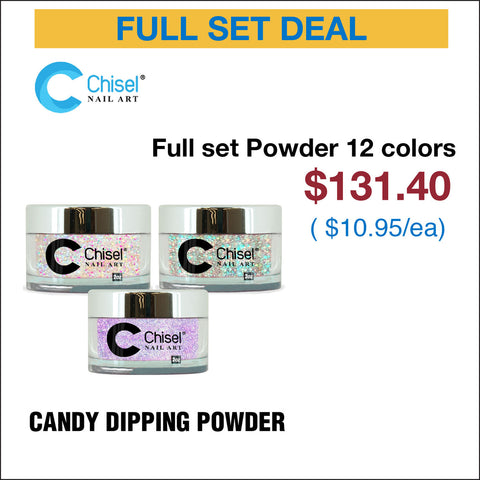 Chisel Full Set - Dipping Powder 2oz - New Candy Collection - 12 Colors Candy #11 - #22