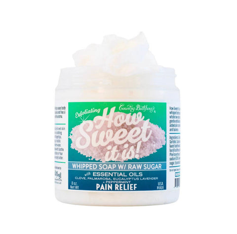 How Sweet It Is Whipped Soap with Raw Sugar - Pain Relief