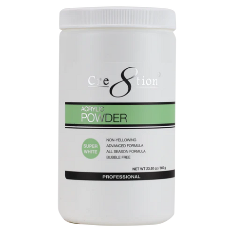 Cre8tion - Acrylic Powder - Super White 23.5 oz.