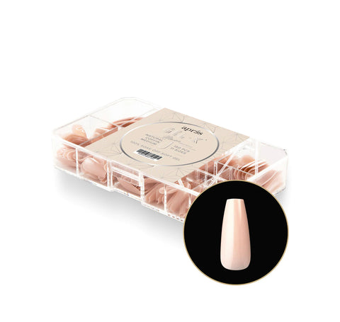 Gel-X™ Neutrals Maisie Natural Coffin Medium Box of Tips 150pcs