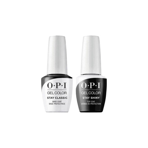OPI GelColor Stay Classic And Shiny Base & Top Coat Duo Pack