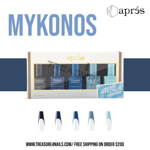 Apres French Manicure Gel Mykonos Ombre Set