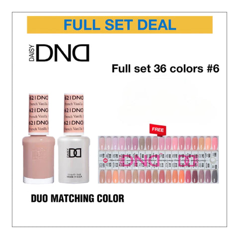 DND Duo Matching Color - Full set 36 colors - 6 #585 - #621