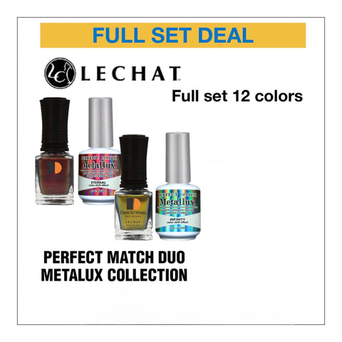 Lechat Perfect Match Duo - Metallux Collection - Full set 12 colors