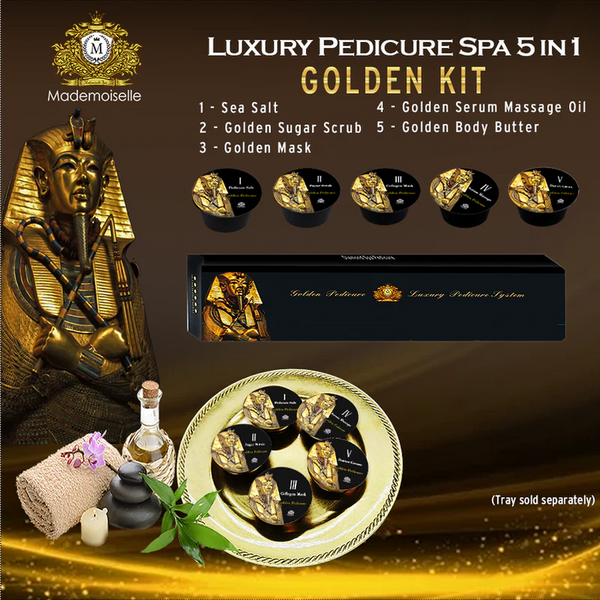 Mademoiselle - Pedicure 5 in 1 Kit - Golden