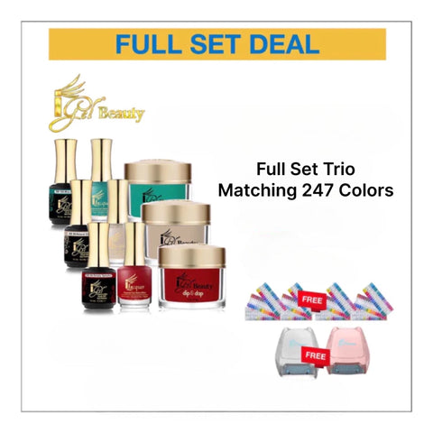 iGel Trio Matching Color Full Set of 247 colors - $9.50/each - Free 2 Cordless LED Lamp & 4 Sets Color Chart