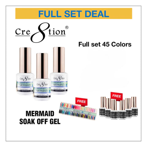 Cre8tion - Mermaid Full 2018 Collection - 45 Colors Collection - $8.00/each