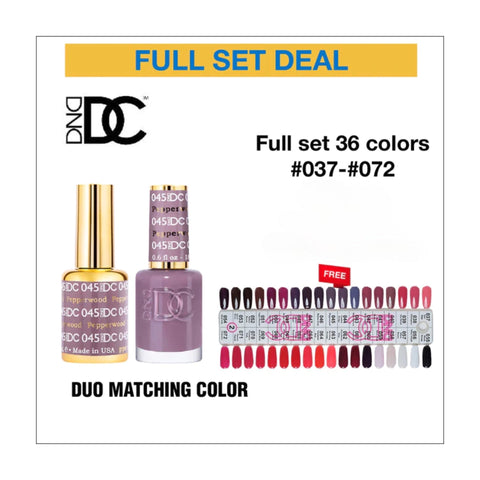 DND DC Duo Matching Color - Full set 36 colors #037 - #072