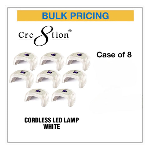 Cre8tion - Signature Professional Cordless LED Lamp - Black/ White Cre8tion - Signature Professional Cordless LED Lamp - 8pcs / Case