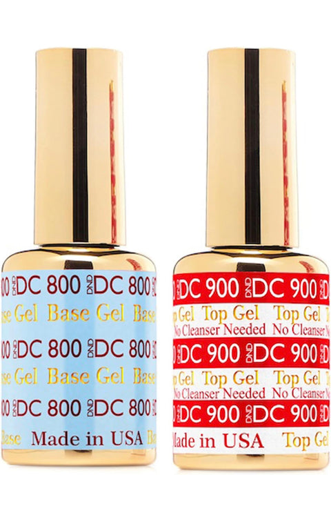 DND DC Long-LastingTop No Cleanse 900 - Base Coat 800 Duo