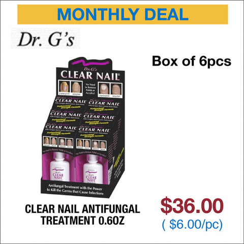Dr.G's Clear Nail Antifungal Treatment 0.6oz - Box of 6pcs