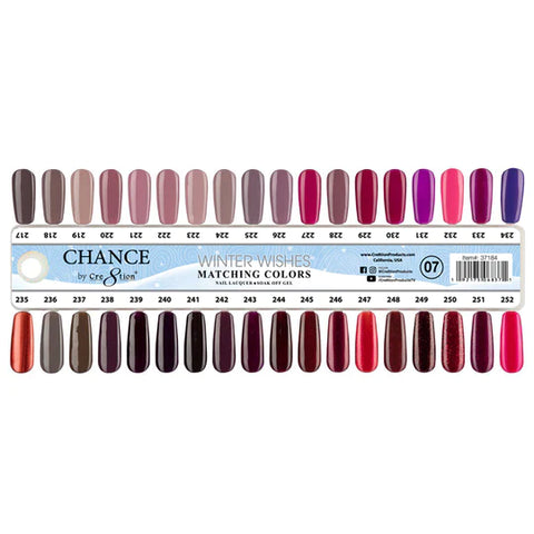 Chance Matching Color Trio - Winter Delight Collection w/ 2 set Color Chart
