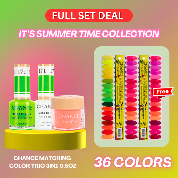 Chance It's Summer Time Collection Matching Trio Set - 36 Colors ( Fre