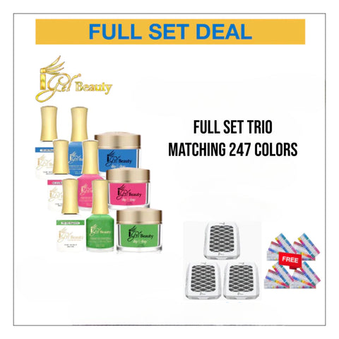 iGel Trio Matching color - Full set 247 colors w/ 4 sets Color Chart & 3 Phantom Pro