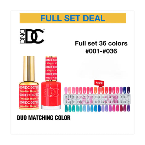 DND DC Duo Matching Color - Full set 36 colors #001 - #036