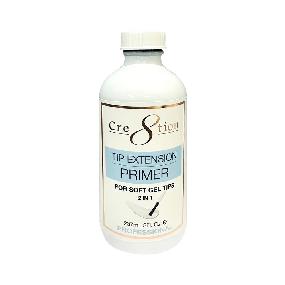 Cre8tion Tip Extension 8oz, PRIMER For Soft Gel Tips 2 in 1 Cre8tion Tip Extension 8oz, PRIMER For Soft Gel Tips 2 in 1