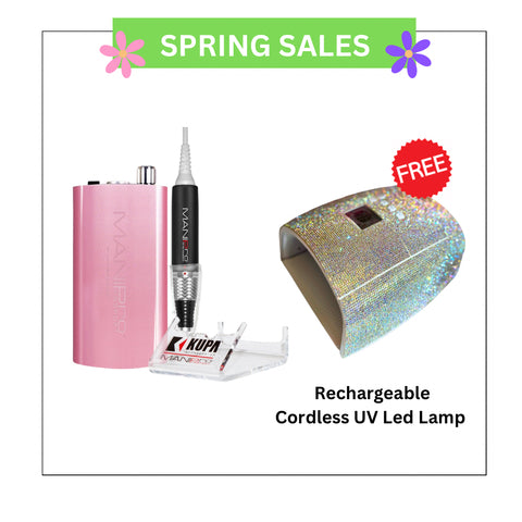 ( Spring Deals ) Kupa Mani-Pro Passport Filing Machine - Baby Pink - Buy 1 Get Free Lamp
