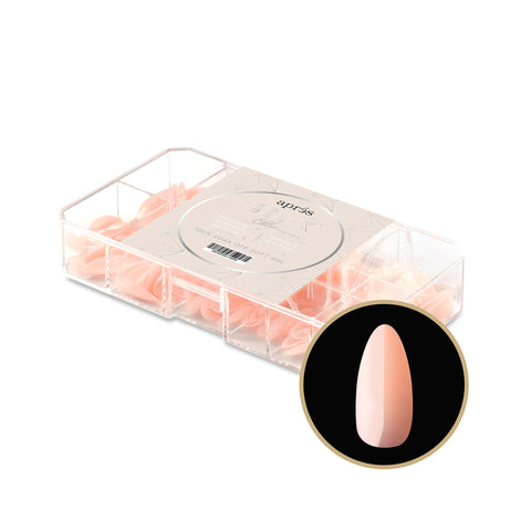 Neutrals Gel-X® Chloe Natural Almond Medium Box of Tips 150pcs - 11 Sizes