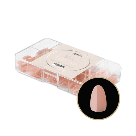 Neutrals Gel-X® Margot Natural Almond Extra Short Box of Tips 150pcs - 11 Sizes