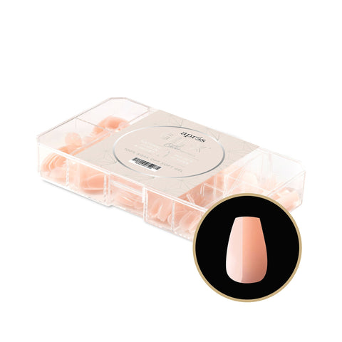 Neutrals Gel-X® Chloe Natural Coffin Extra Short Box of Tips 150pcs - 11 Sizes