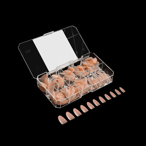 Neutrals Gel-X® Emma Natural Round Medium Box of Tips 150pcs - 11 Sizes